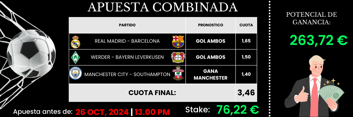 APUESTA COMBINADA 26 OCT